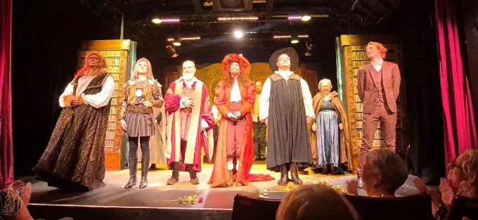 Cast at end of show