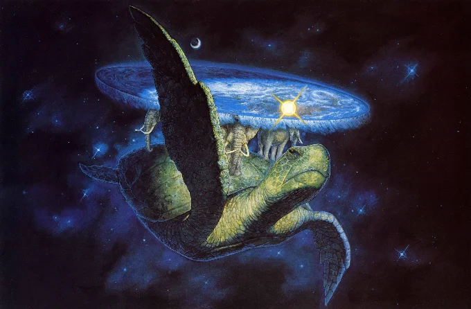 Poster for Designing Terry Pratchett’s Discworld: 30 Years of Paul Kidby’s Illustrations