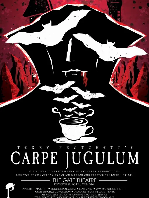 Poster for Carpe Jugulumperformed by Peculiar Productions
