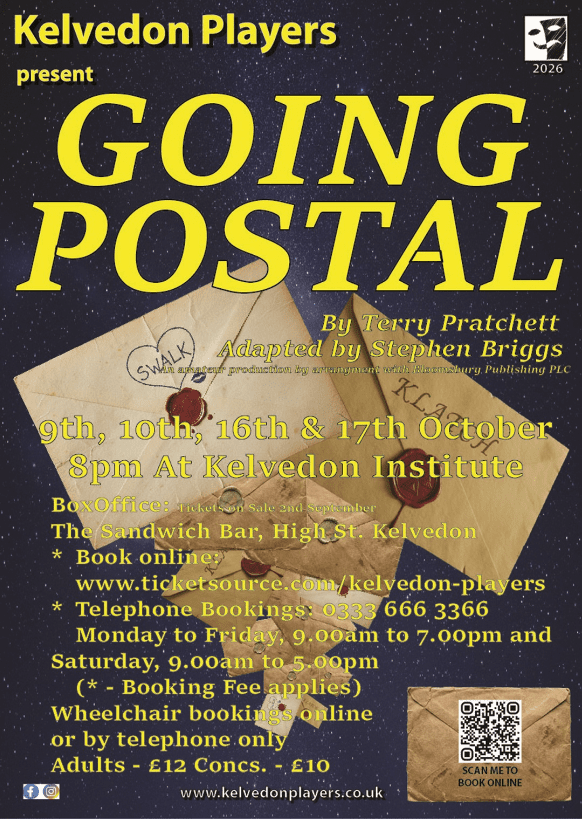 Poster for Going Postal performed by Kelvedon Players