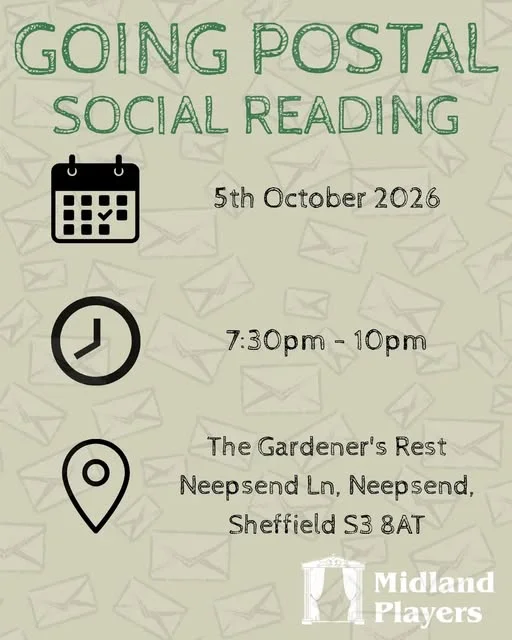 Poster for Going Postal - Social Reading by Midland Players