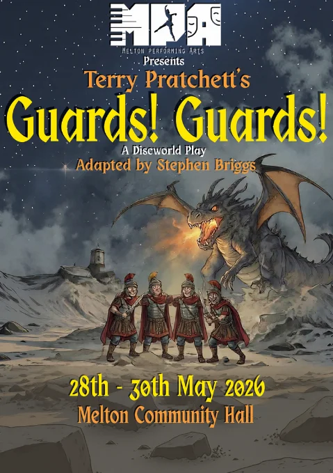Poster for Guards! Guards! by Melton Performing Arts