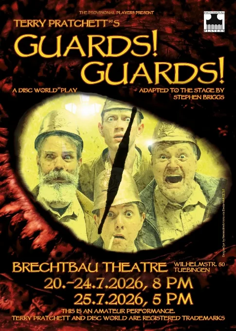 Poster for Guards! Guards! performed by The Provisional Players