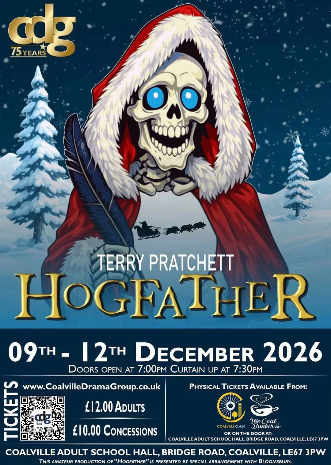 Poster for Hogfather performed by Coalville Drama Group