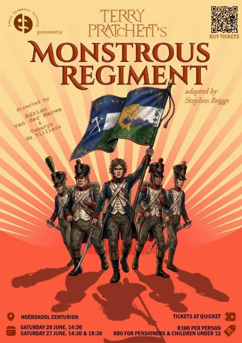 Poster for Monstrous Regimentperformed by Irene Dramatic Society
