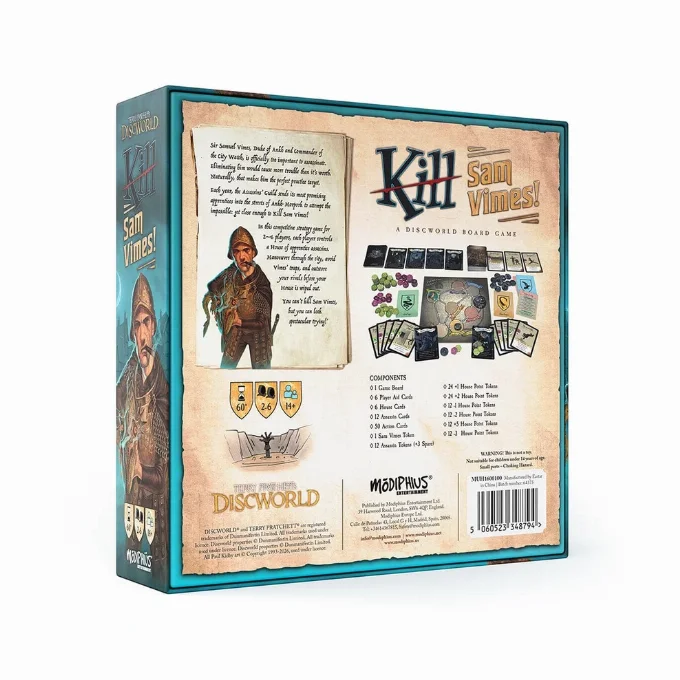 Back box cover art for Kill Sam Vimes