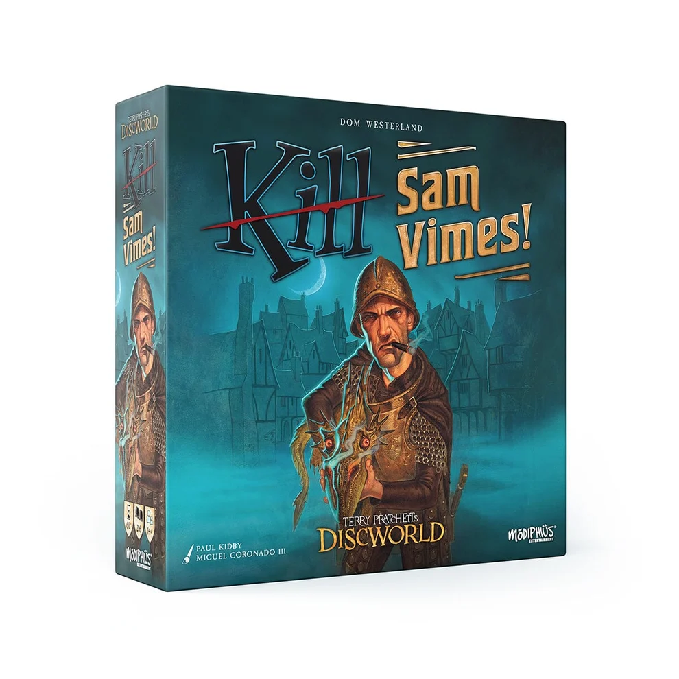 Front box cover art for Kill Sam Vimes