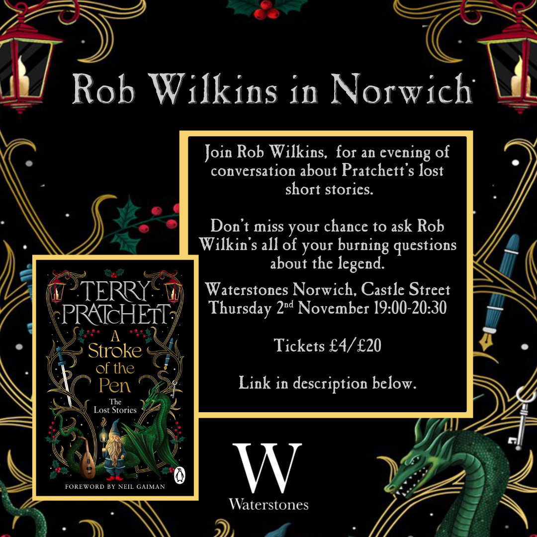 Waterstones Norwich have a conversation with Rob Wilkins about the new anthology book A Stroke of the Pen