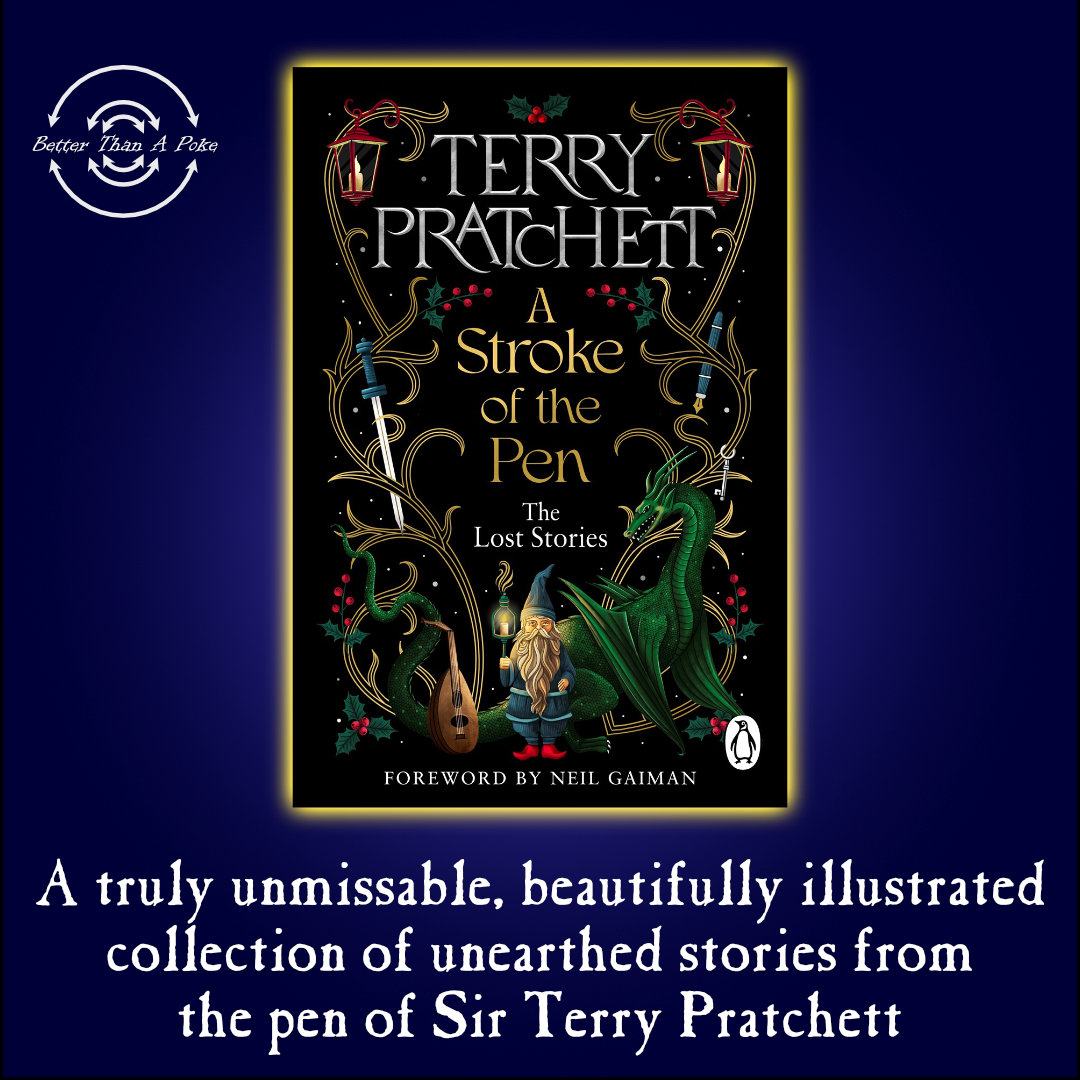 Cover image of A Stroke of the Pen by Terry Pratchett - Black cover