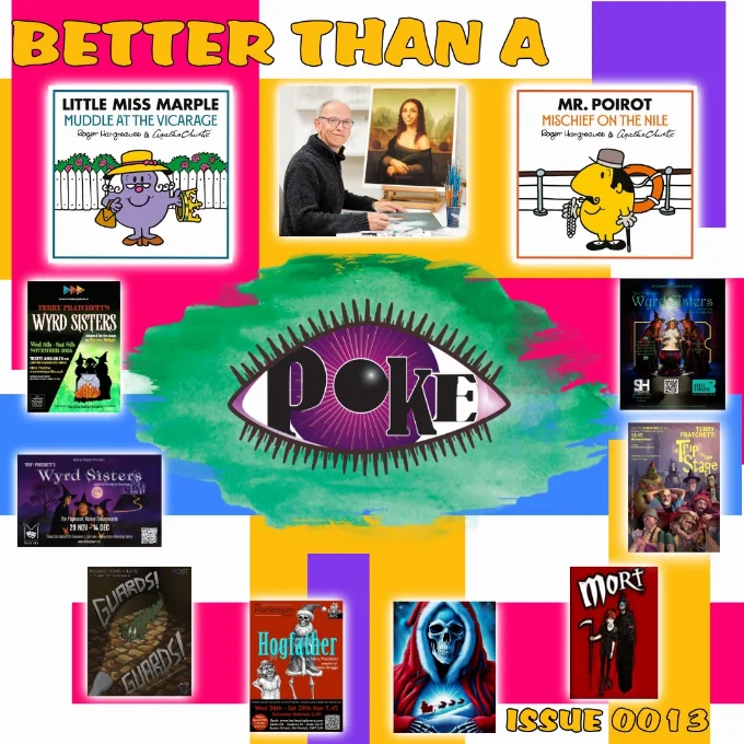 Colourful image depicting some of the news items from this month